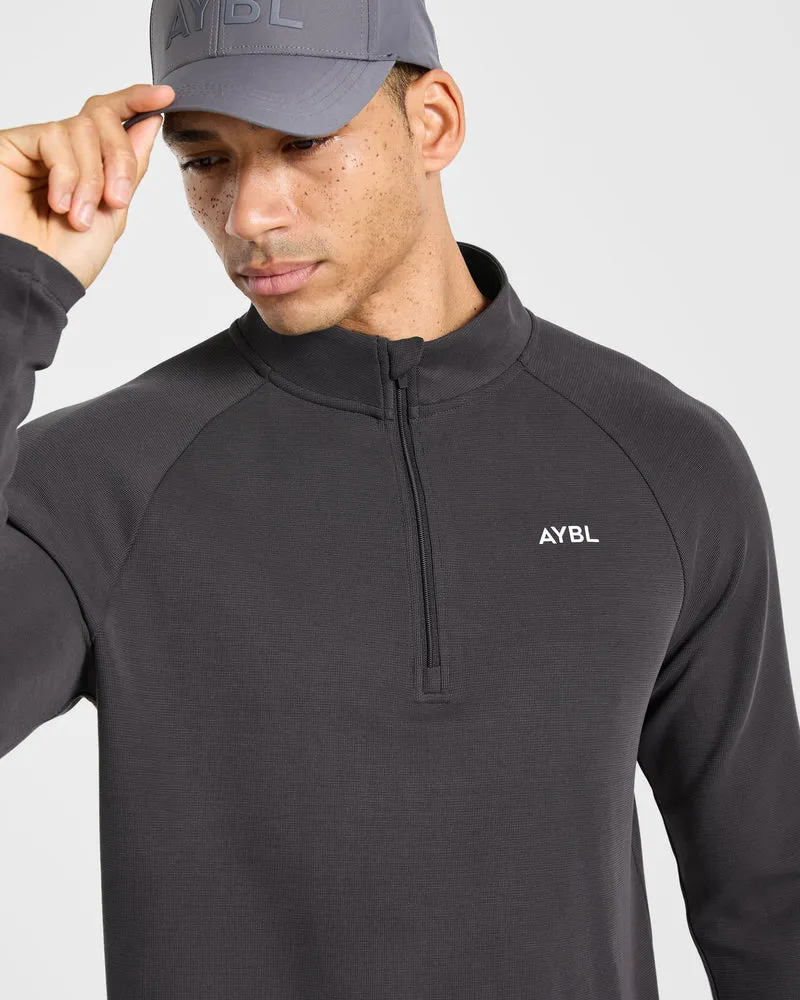 Precision Hybrid 1/4 Zip Pullover - Charcoal