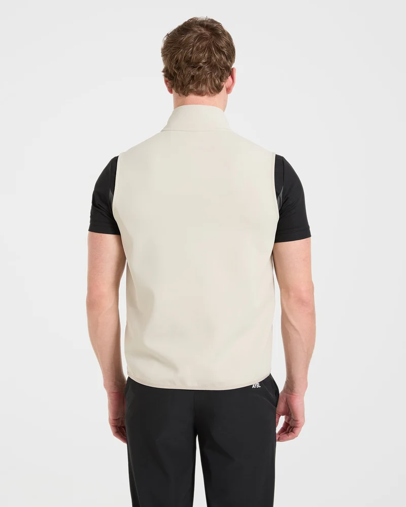 Precision 1/4 Zip Vest - Sand