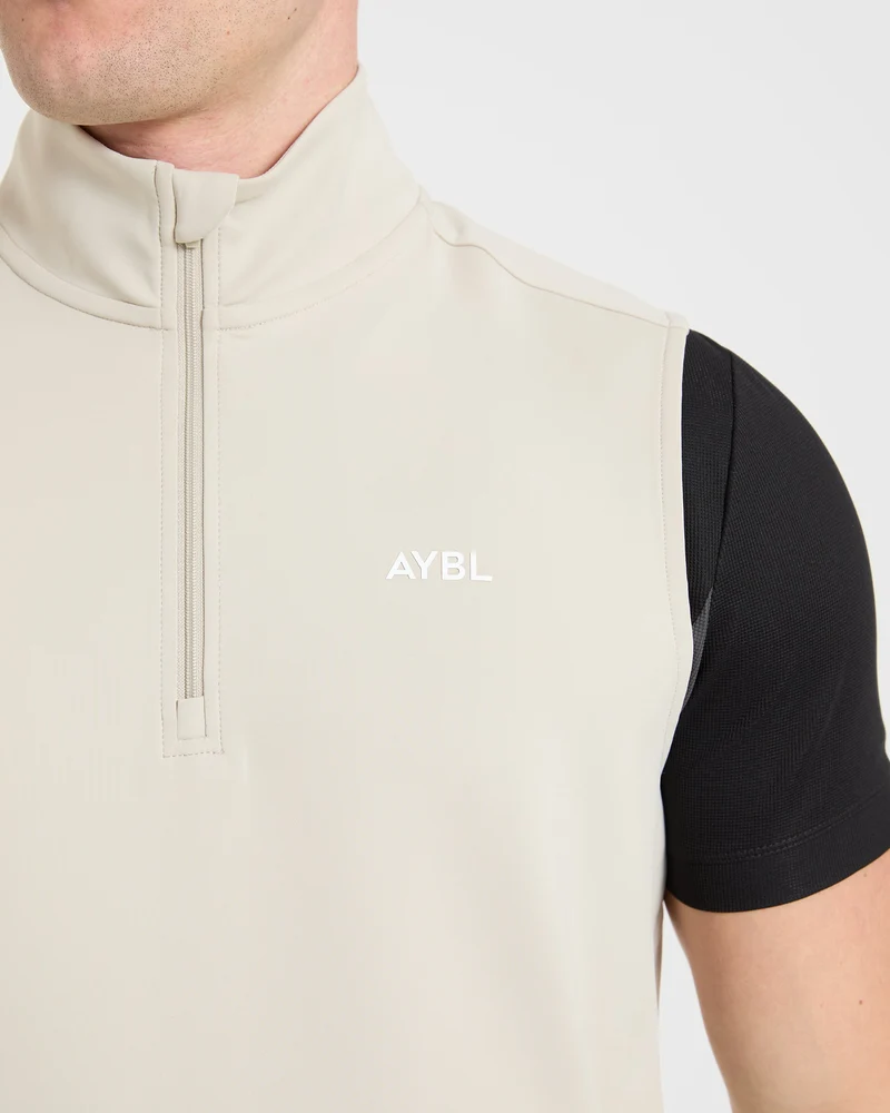 Precision 1/4 Zip Vest - Sand