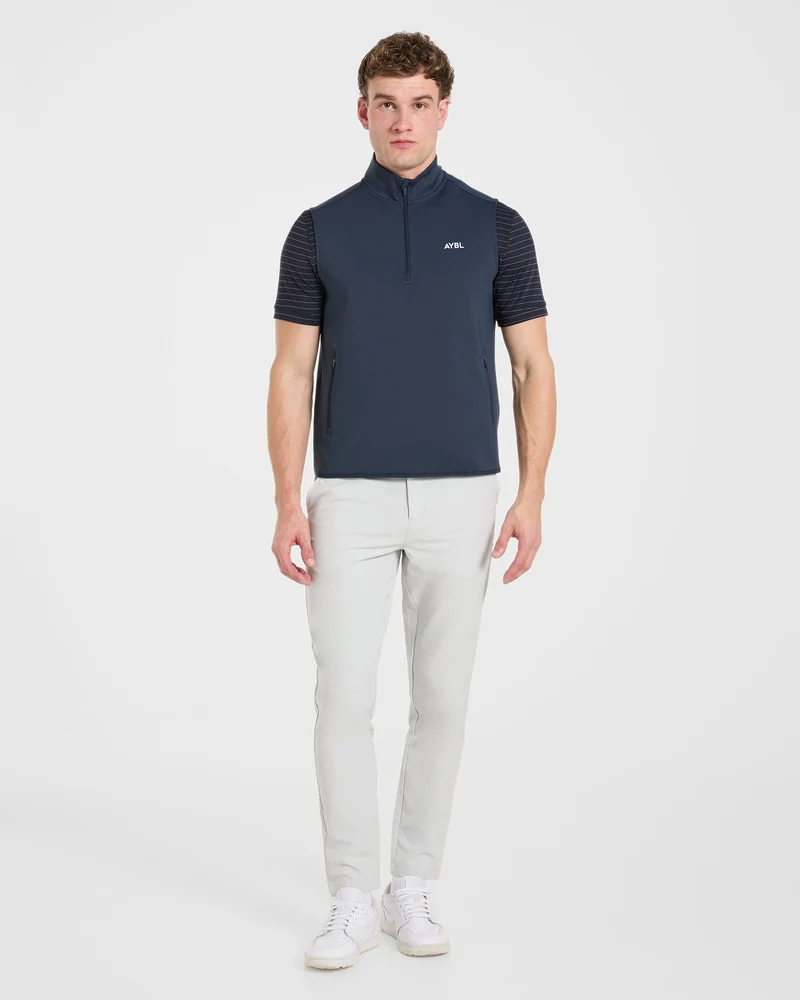 Precision 1/4 Zip Vest - Navy Blue