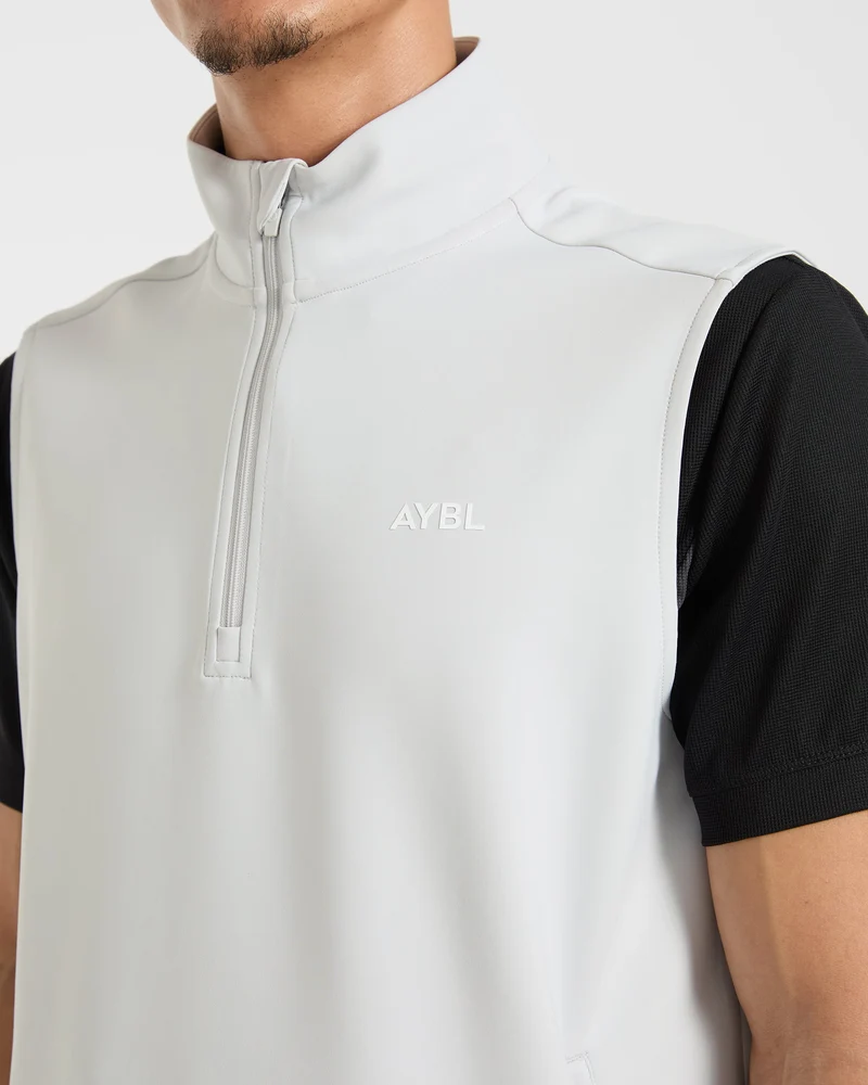 Precision 1/4 Zip Vest - Ice Grey