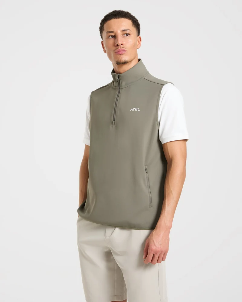 Precision 1/4 Zip Vest - Deep Sage