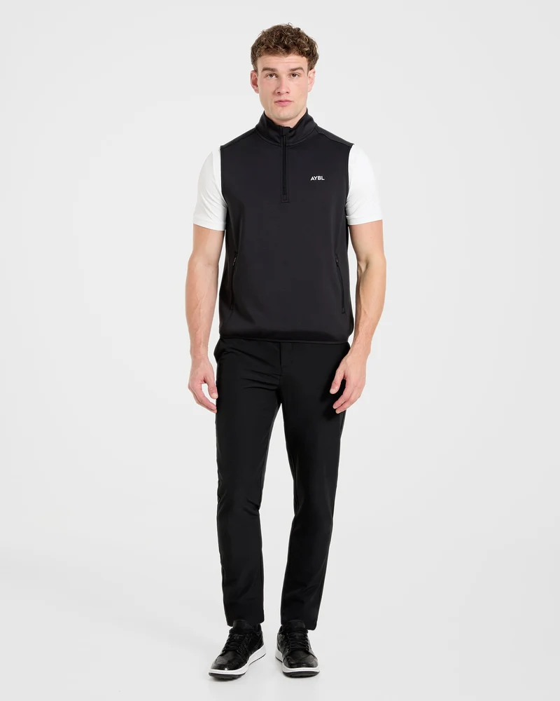 Precision 1/4 Zip Vest - Black