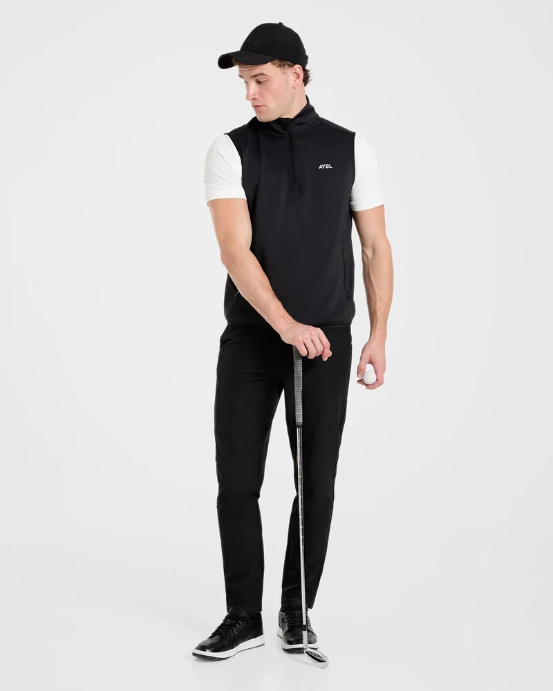 Precision 1/4 Zip Vest - Black
