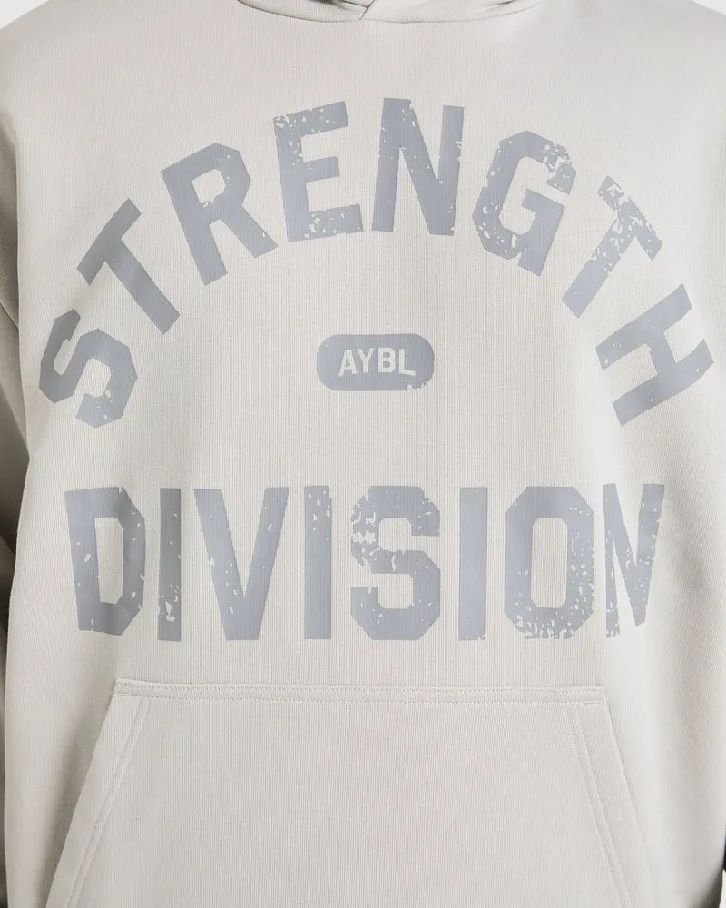 Strength Division Oversized Hoodie - Iced Gris