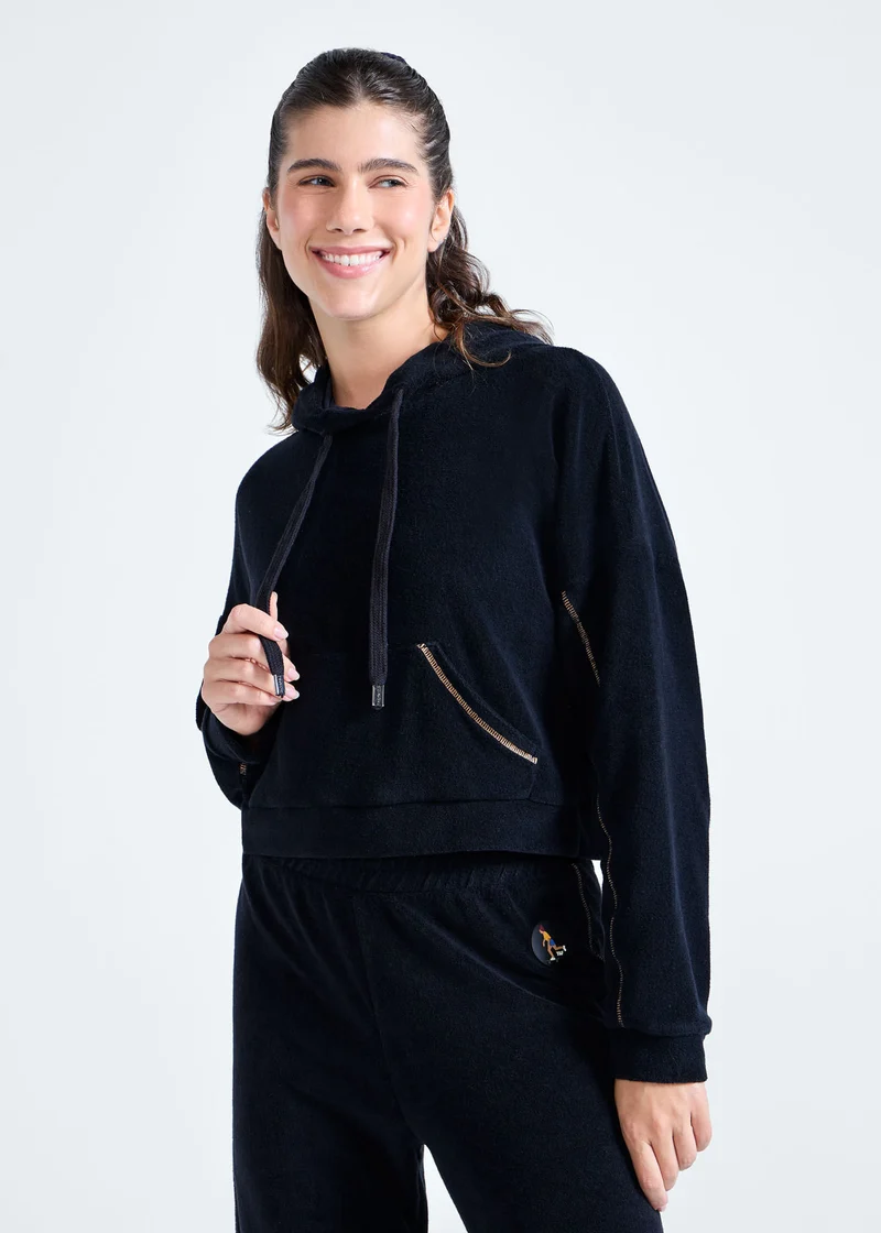 Casaco Mulher Cropped Sports