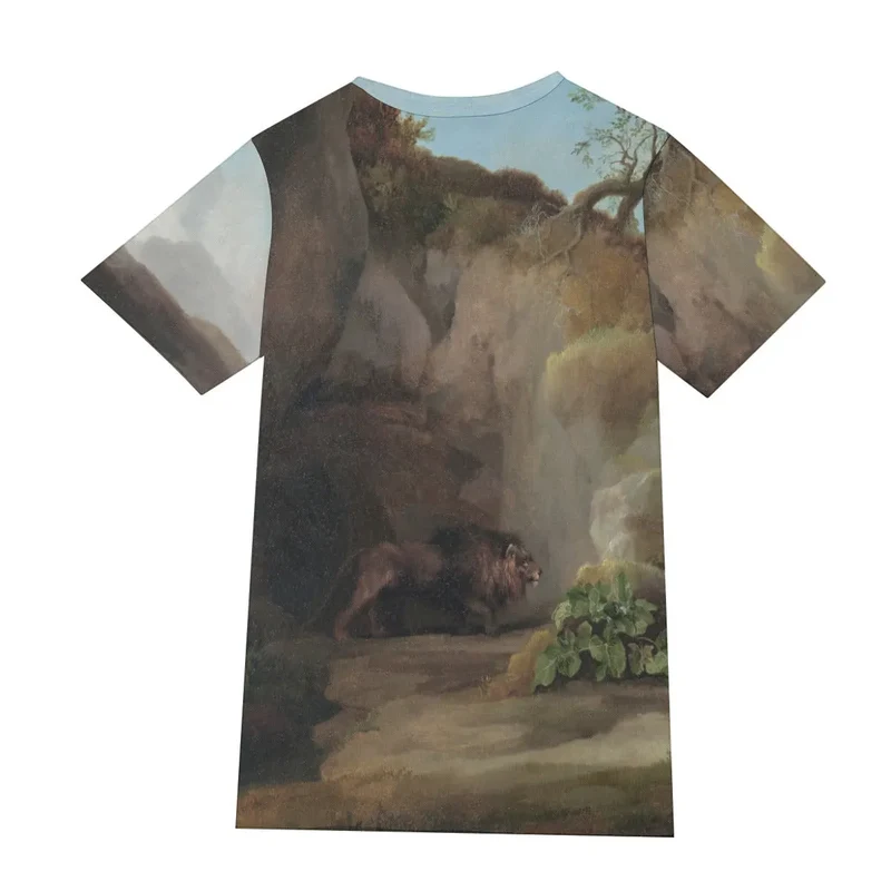 Horse Frightened by a Lion George Stubbs T-Shirt