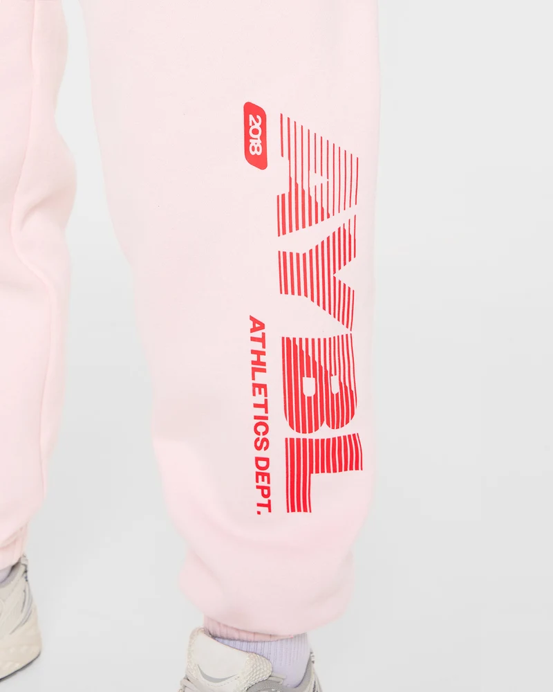 Athletics Dept Oversized Joggers - Rose