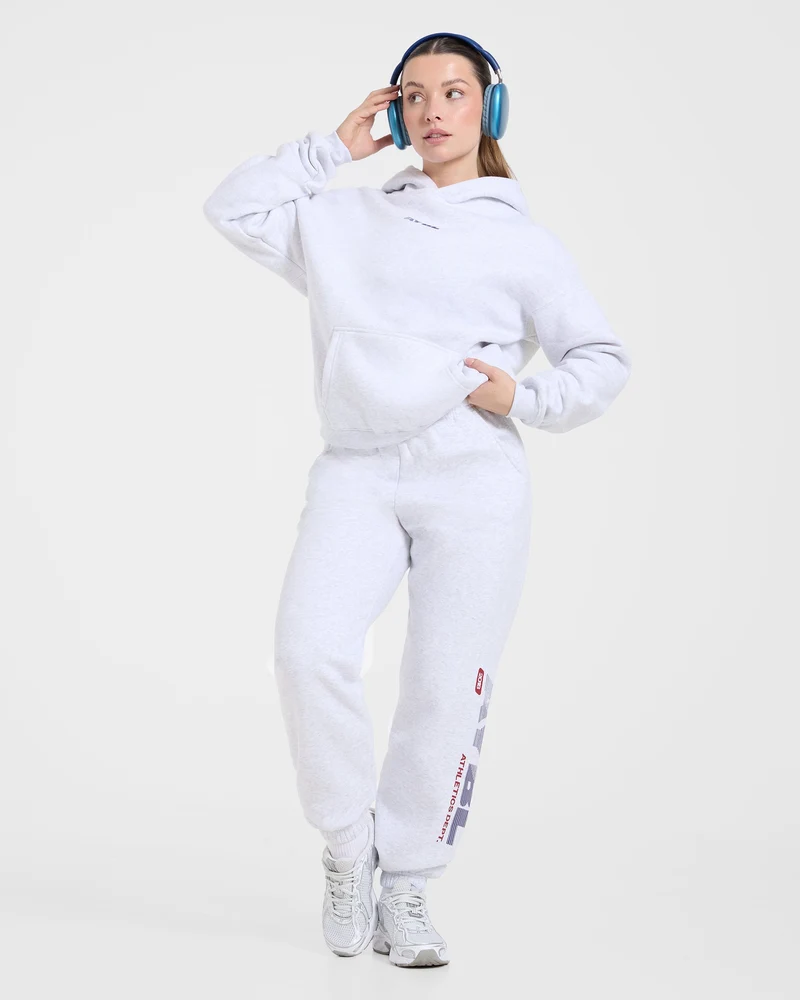Athletics Dept Oversized Hoodie - Gris Marl
