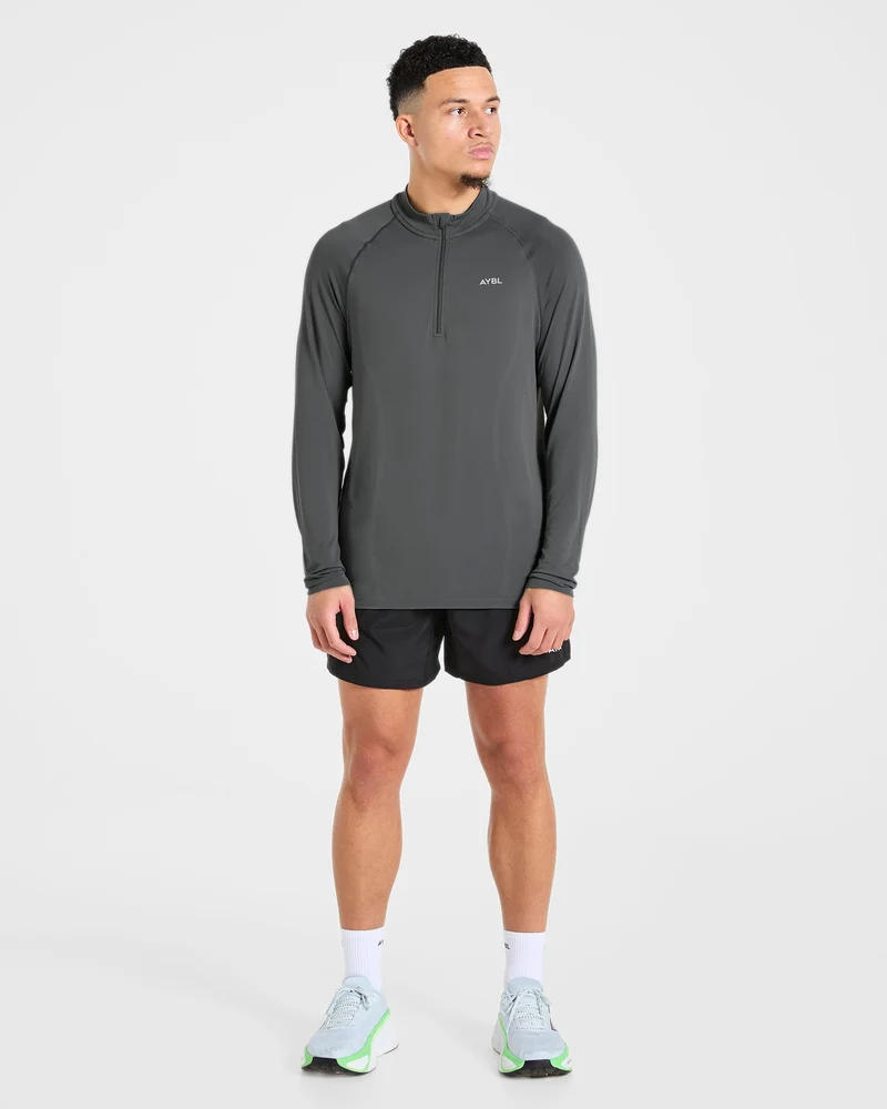 Attain Seamless 1/2 Zip Pullover - Storm Gris