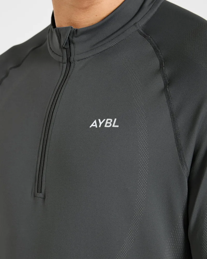 Attain Seamless 1/2 Zip Pullover - Storm Gris
