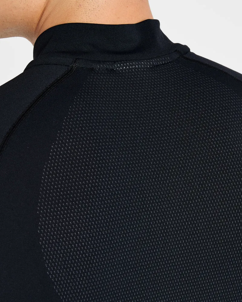 Attain Seamless 1/2 Zip Pullover - Noir