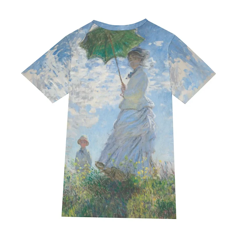 Woman with a Parasol Claude Monet T-Shirt