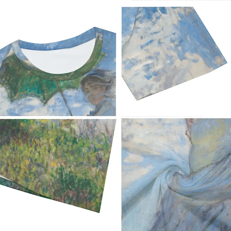 Woman with a Parasol Claude Monet T-Shirt