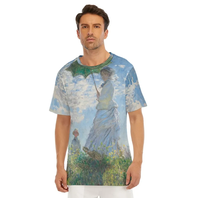 Woman with a Parasol Claude Monet T-Shirt