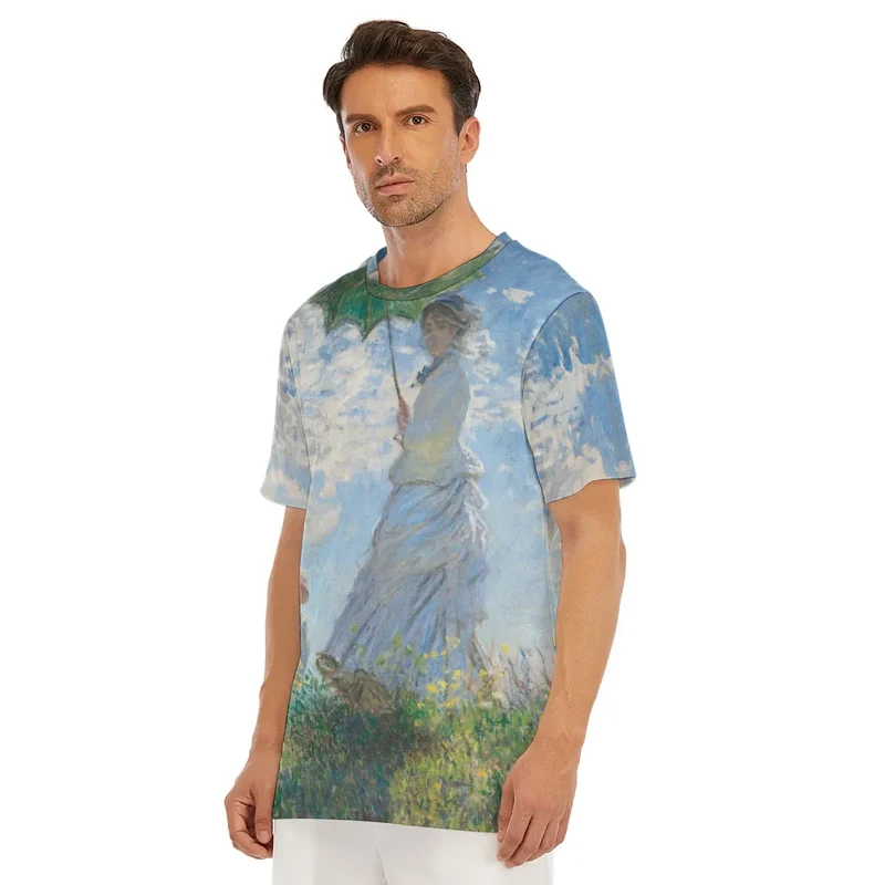 Woman with a Parasol Claude Monet T-Shirt