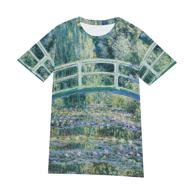 Water Lilies and Japanese Bridge by Claude Monet T-Shirt