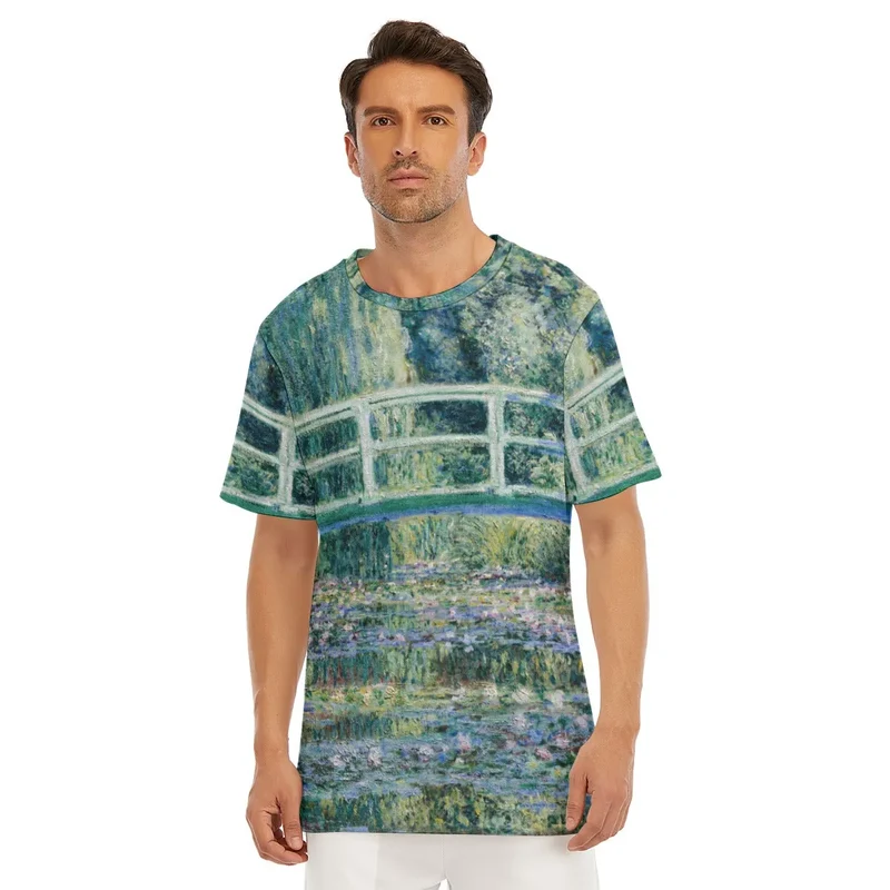 Water Lilies and Japanese Bridge by Claude Monet T-Shirt