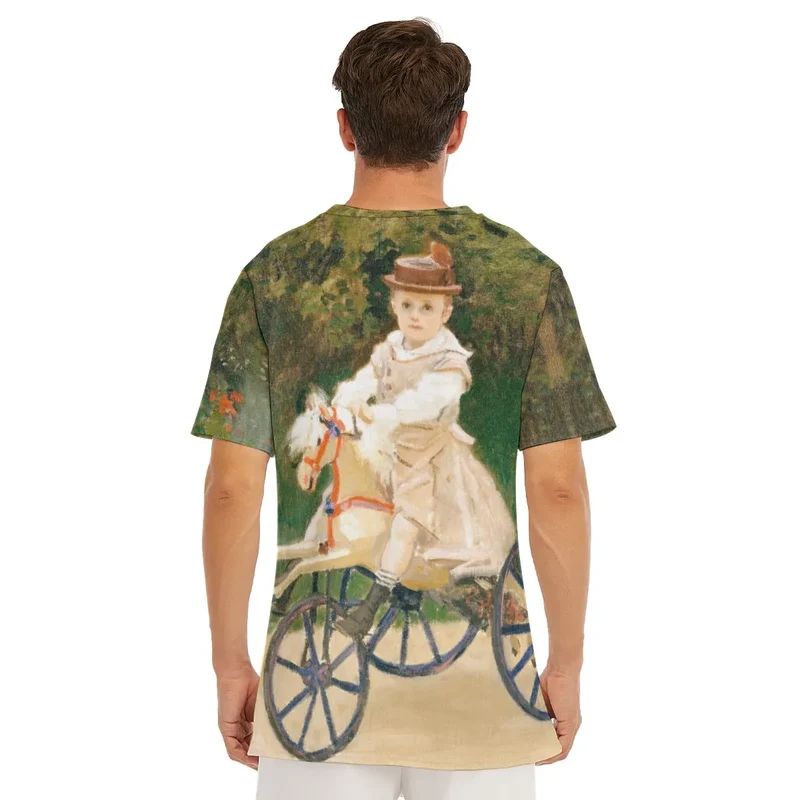 Jean Monet on His Hobby Horse by Claude Monet T-Shirt