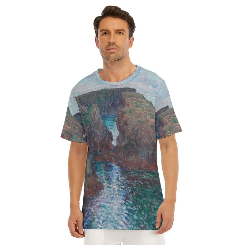 Belle-Ile Rocks at Port-Goulphar by Claude Monet T-Shirt
