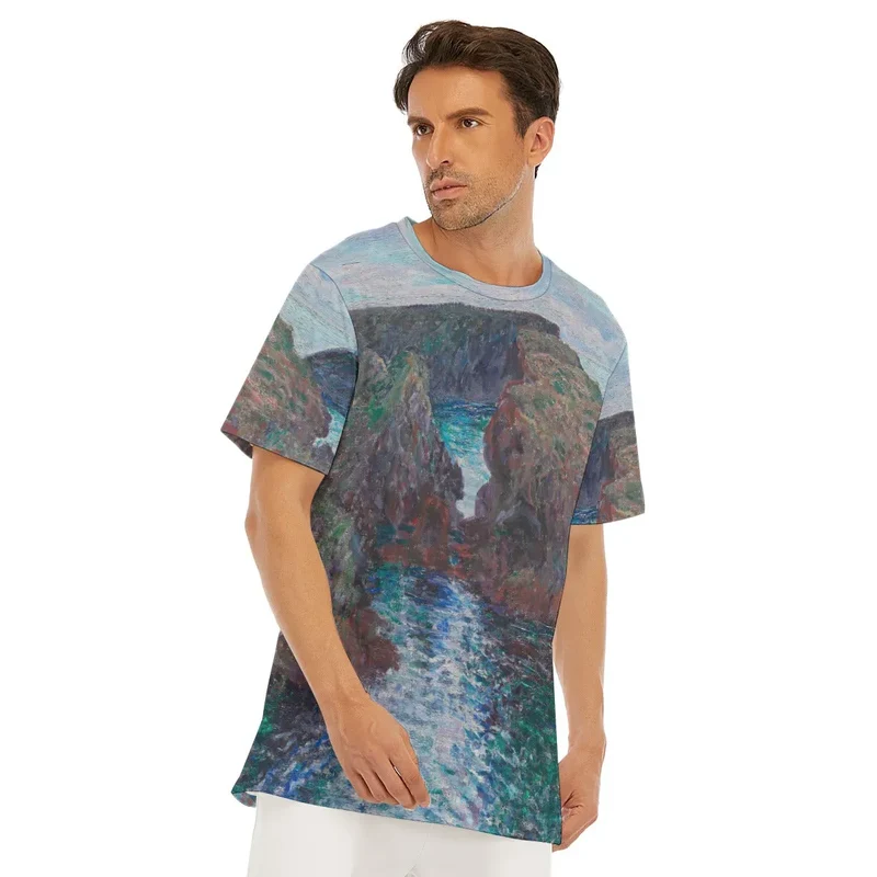 Belle-Ile Rocks at Port-Goulphar by Claude Monet T-Shirt