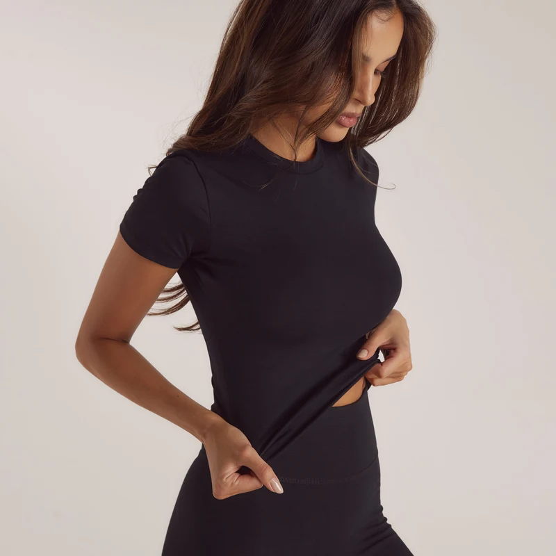 T-Shirt Manches Courtes - Noir