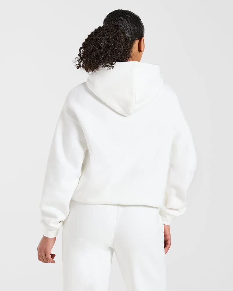 AYBL Club Oversized Hoodie - Off Blanc/Forest Vert