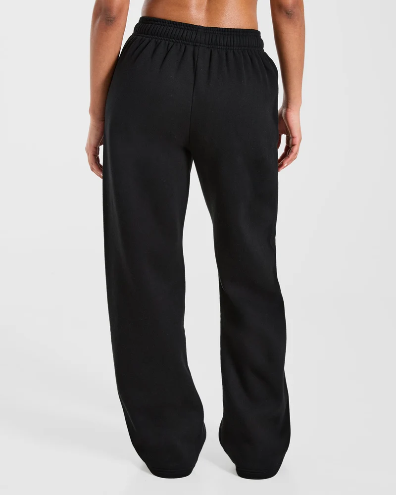 AYBL Club Oversized Straight Leg Joggers - Noir