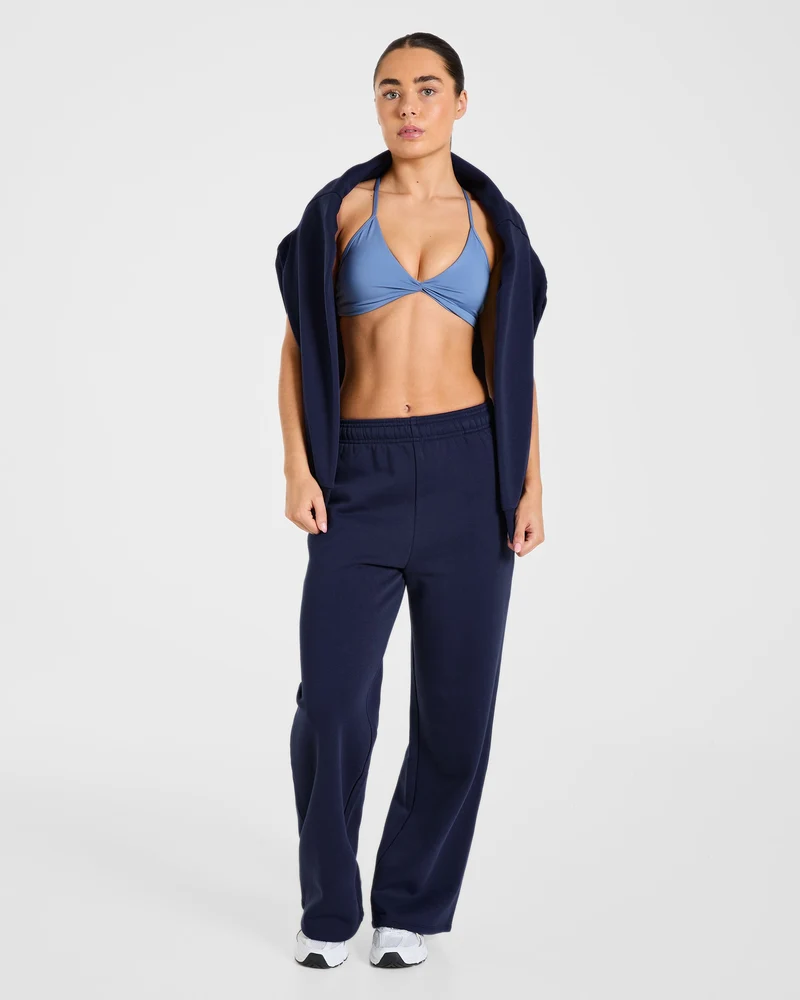 Lifestyle Oversized Straight Leg Joggers - Navy