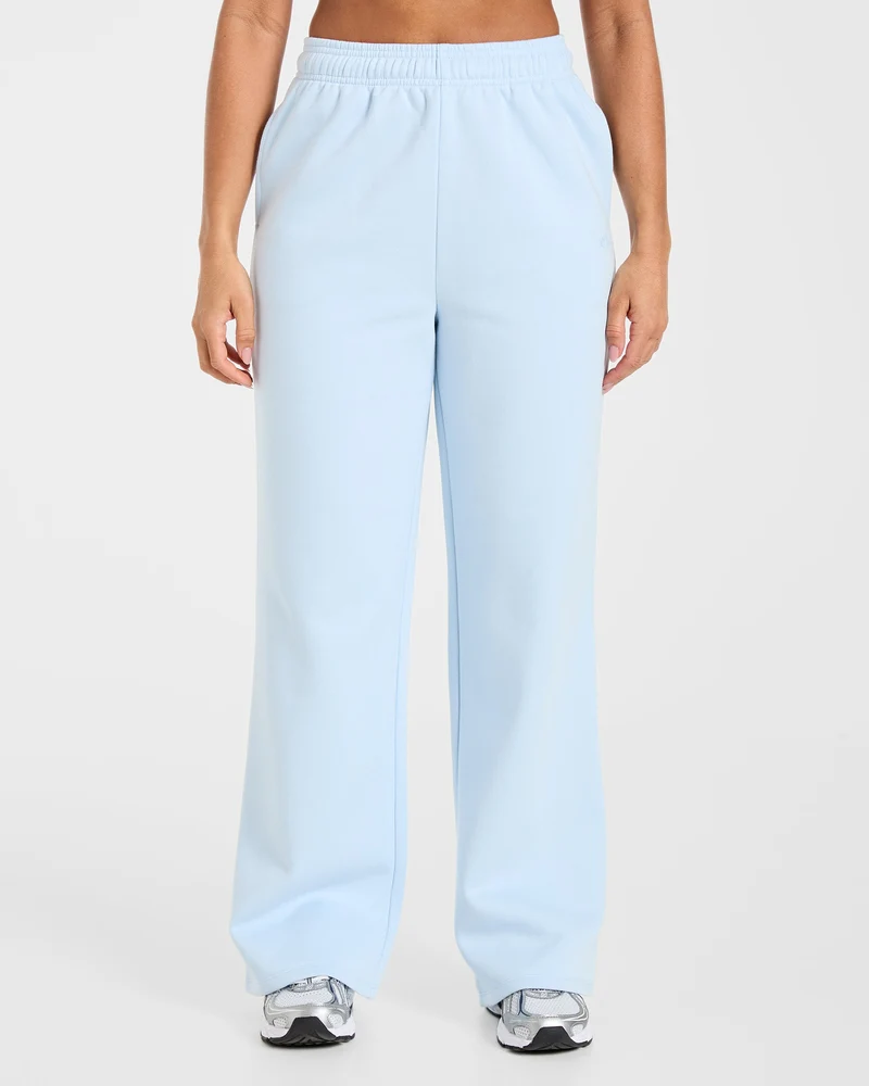 Lifestyle Oversized Straight Leg Joggers - Spring Bleu