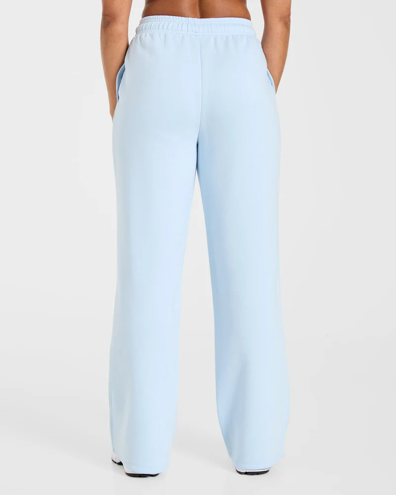 Lifestyle Oversized Straight Leg Joggers - Spring Bleu