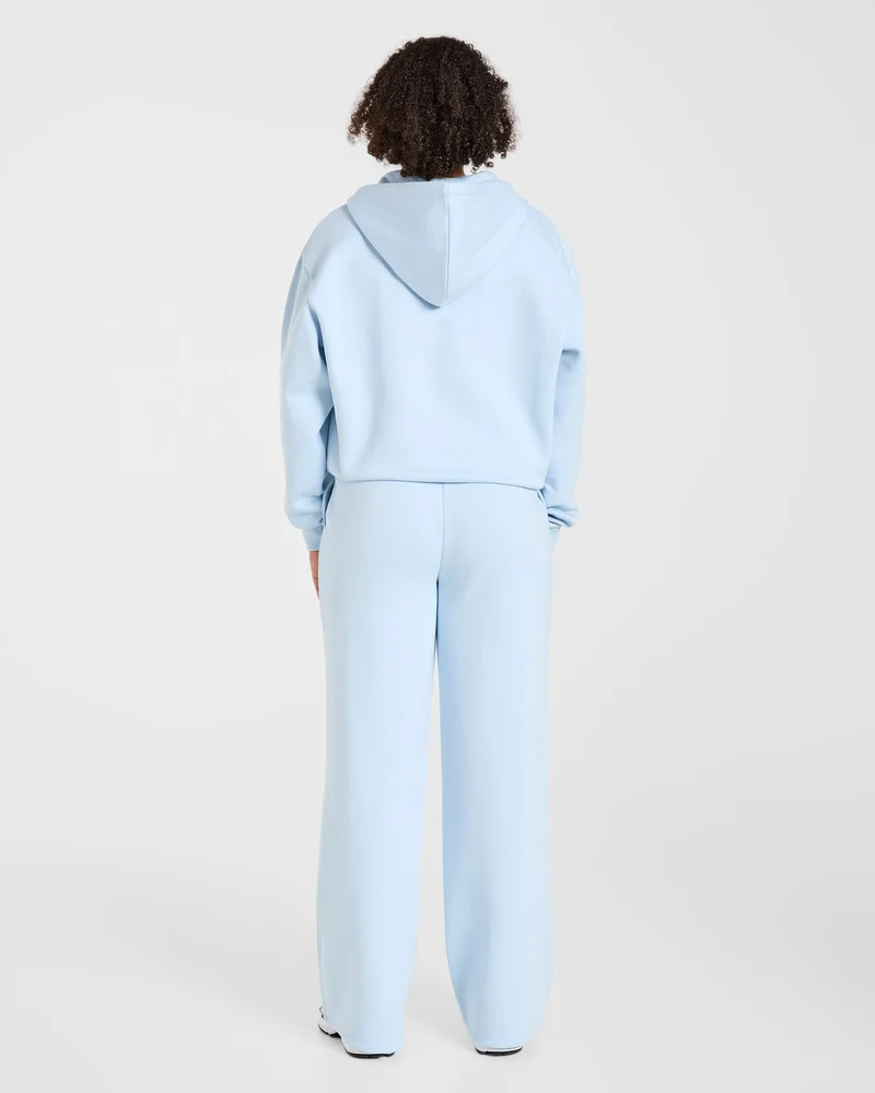 Lifestyle Oversized Straight Leg Joggers - Spring Bleu