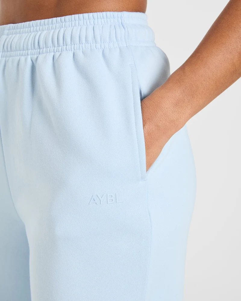 Lifestyle Oversized Straight Leg Joggers - Spring Bleu
