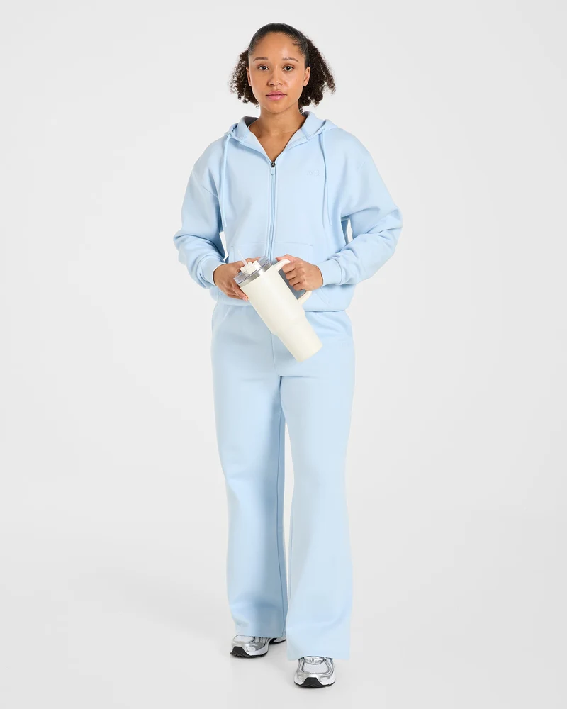 Lifestyle Oversized Straight Leg Joggers - Spring Bleu