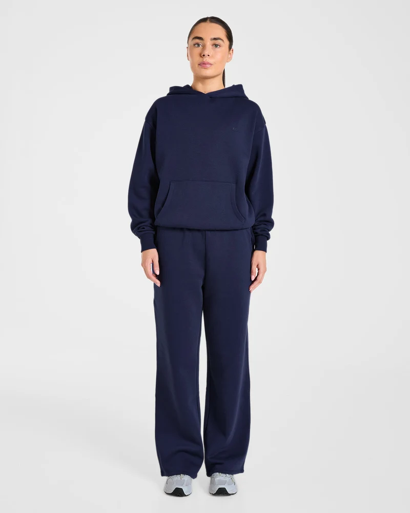 Lifestyle Oversized Hoodie - Navy