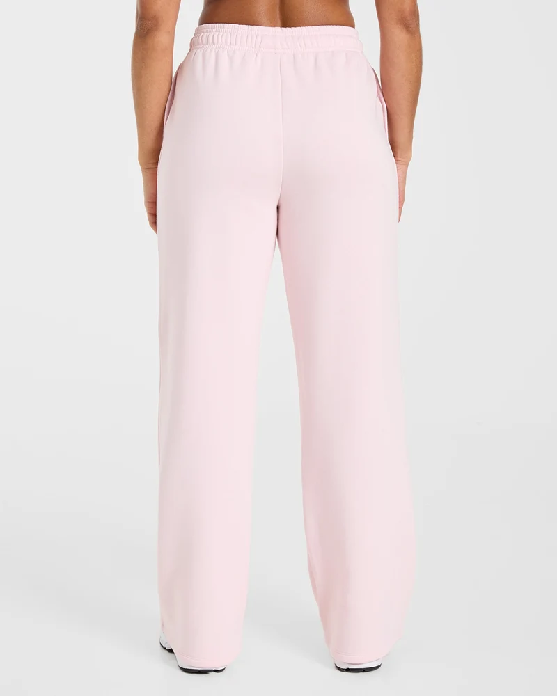 Lifestyle Oversized Straight Leg Joggers - Pastel Rose