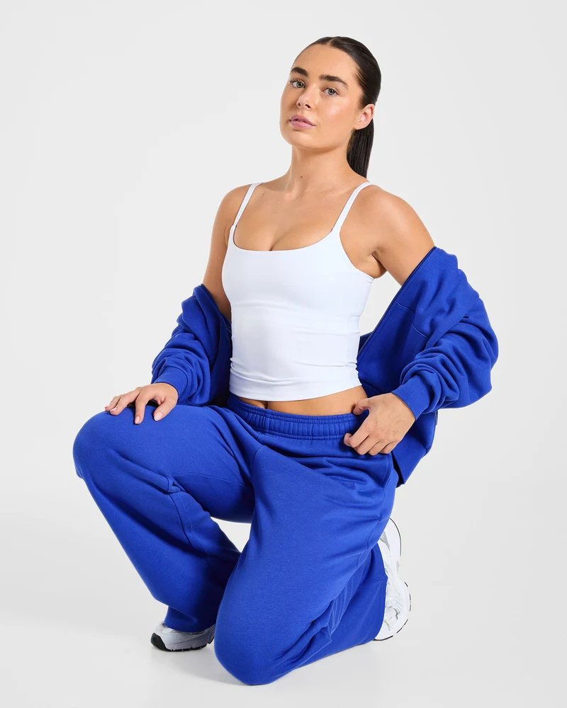 Lifestyle Oversized Straight Leg Joggers - Cobalt