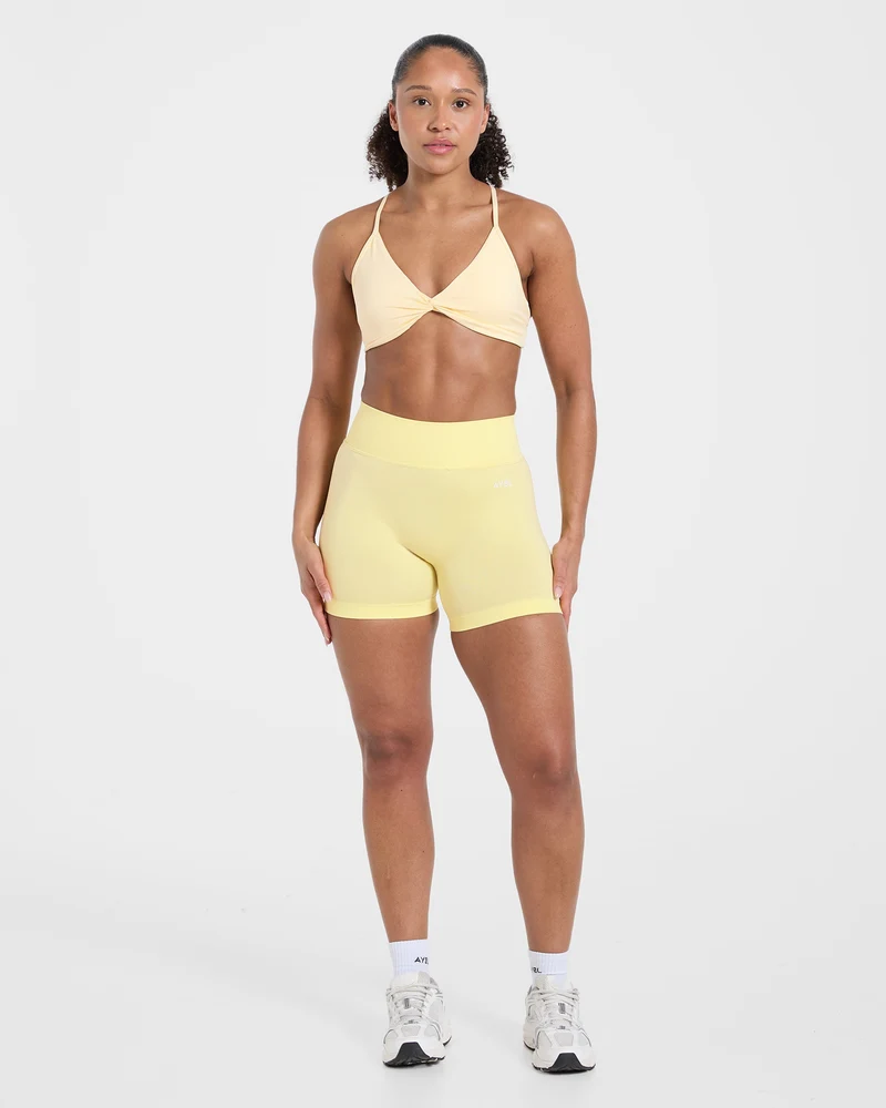 Essential Twist Crossback Sports Bra - Jaune