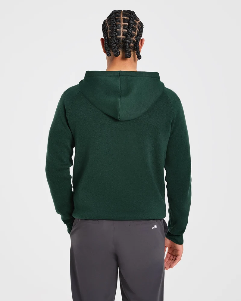 Golf Club Knitted Hoodie - Pine Vert