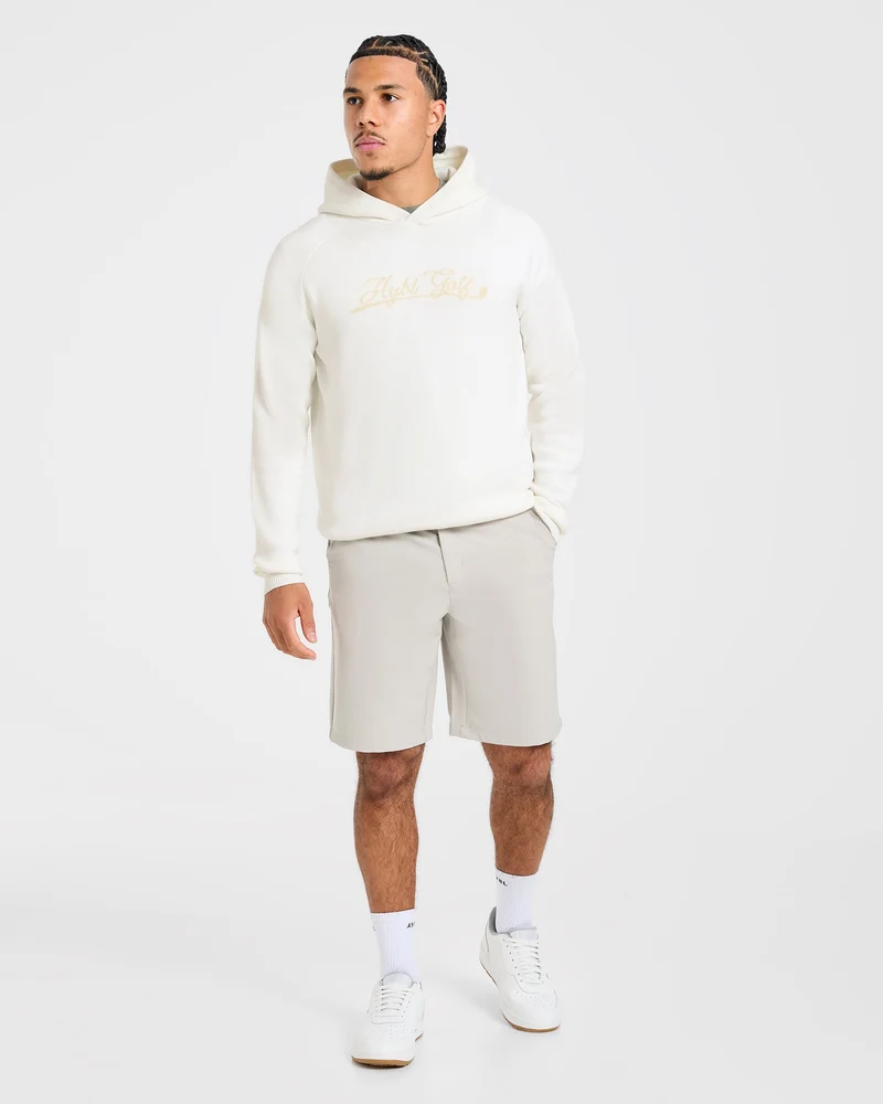 Golf Club Knitted Hoodie - Off Blanc