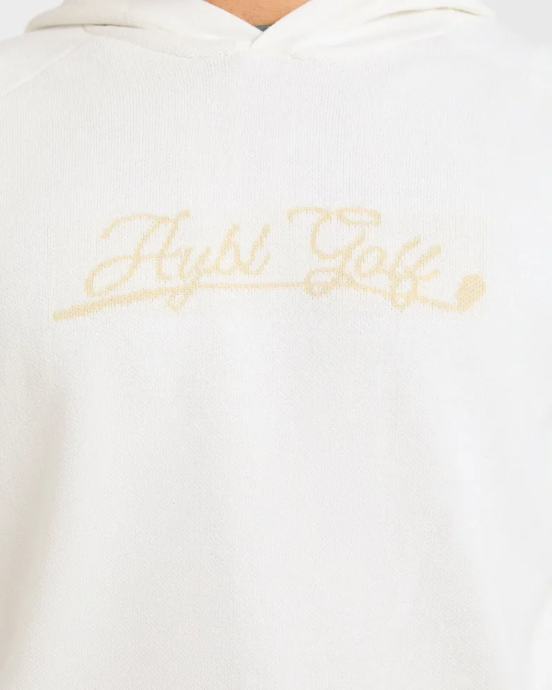 Golf Club Knitted Hoodie - Off Blanc