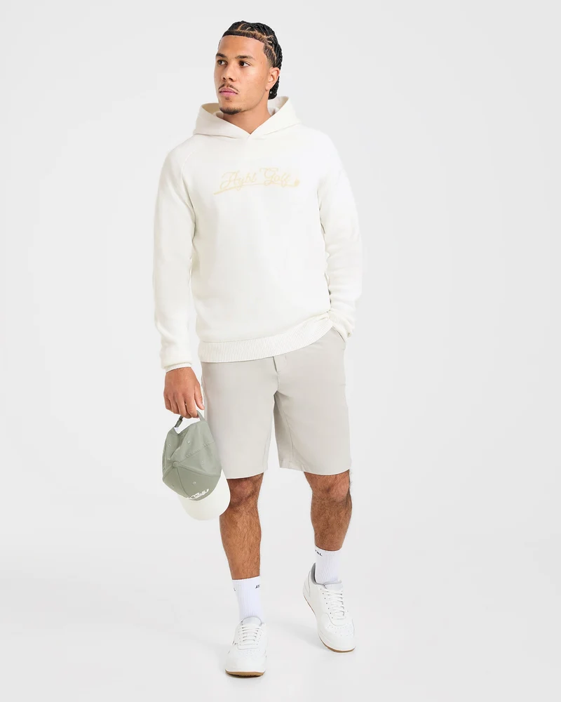 Golf Club Knitted Hoodie - Off Blanc