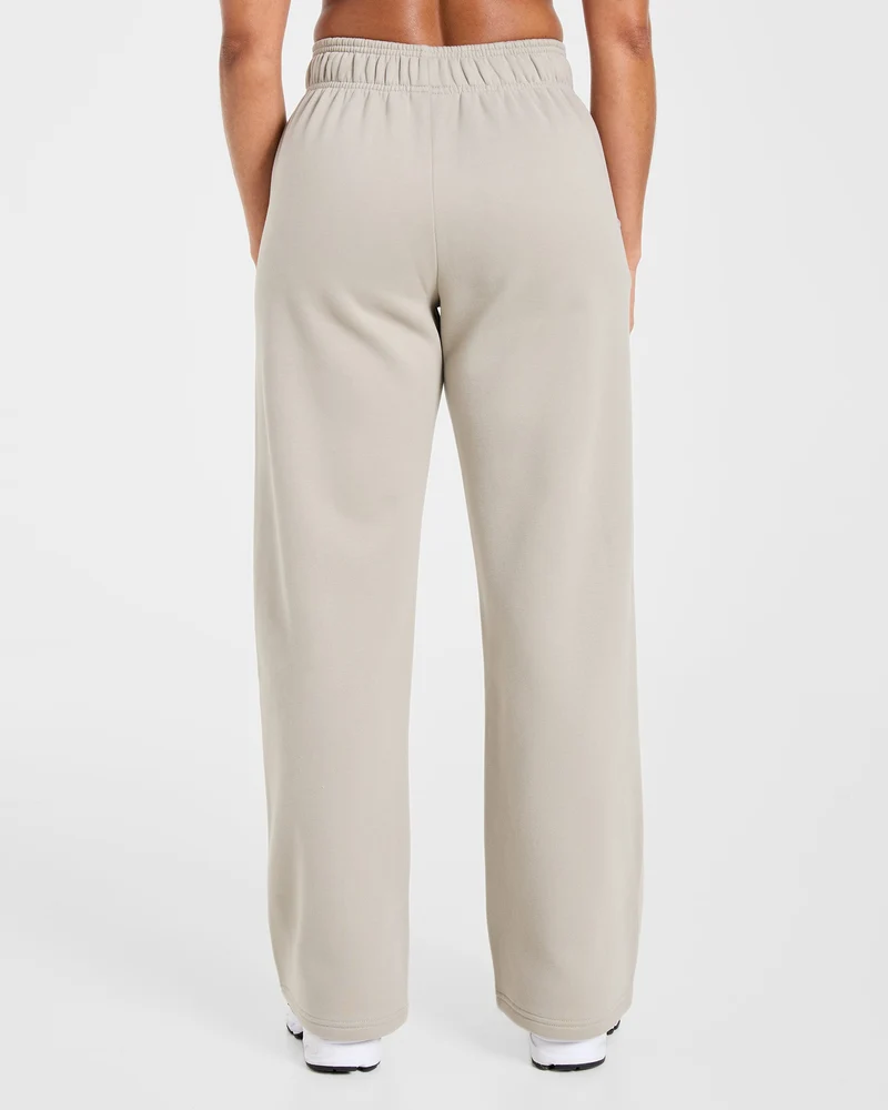 Varsity 2.0 Oversized Straight Leg Joggers - Taupe