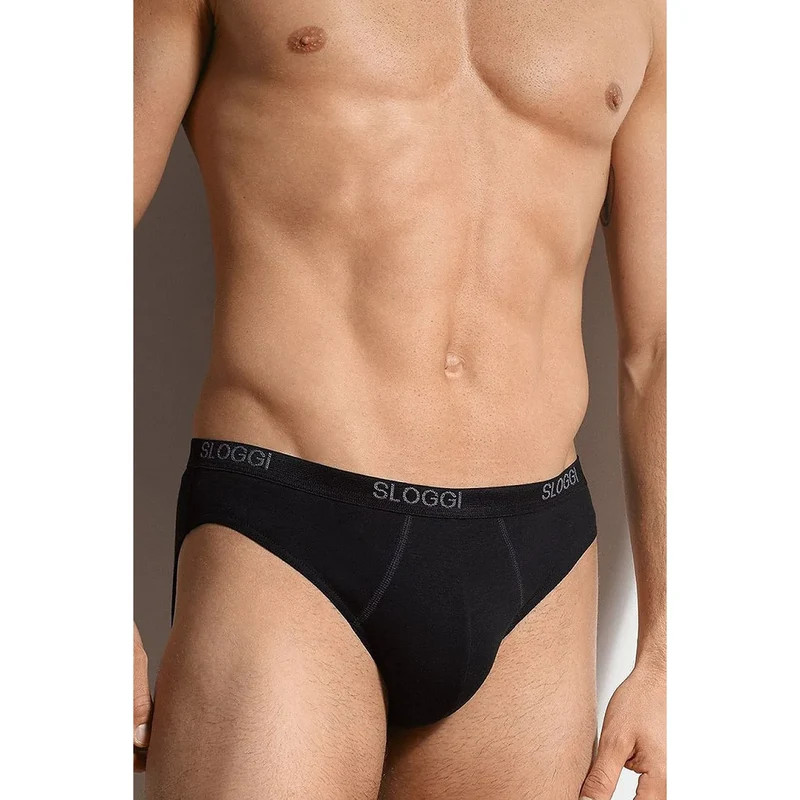 Slip coton doux homme confort taille basse Sloggi mini classique