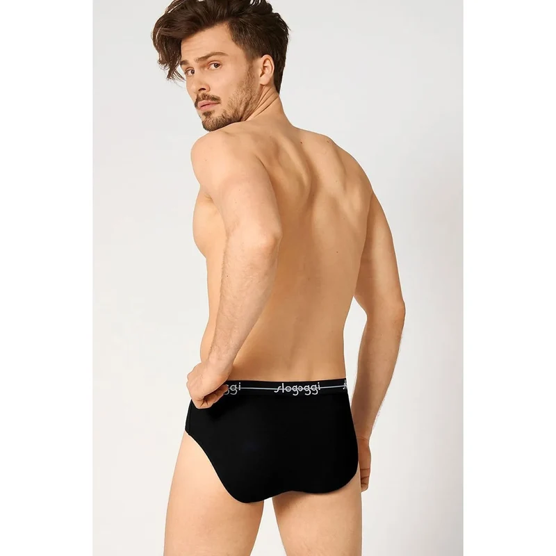 ensemble model 229975 Sloggi pack 2 slips confort homme taille élastique logo