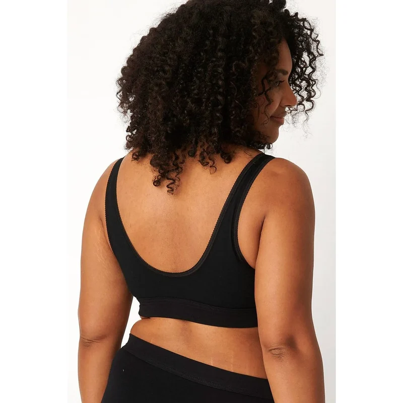 Top sportif noir confort maximal femme Sloggi Double Comfort 10022574