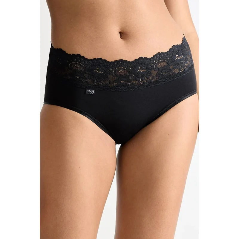 Culottes midi dentelle féminité intemporelle confort élastique Sloggi 229964