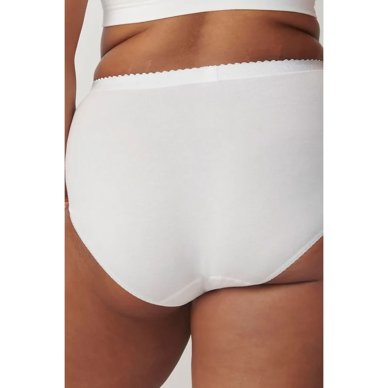 Culottes taille haute coton dentelle confort silhouette féminine Sloggi