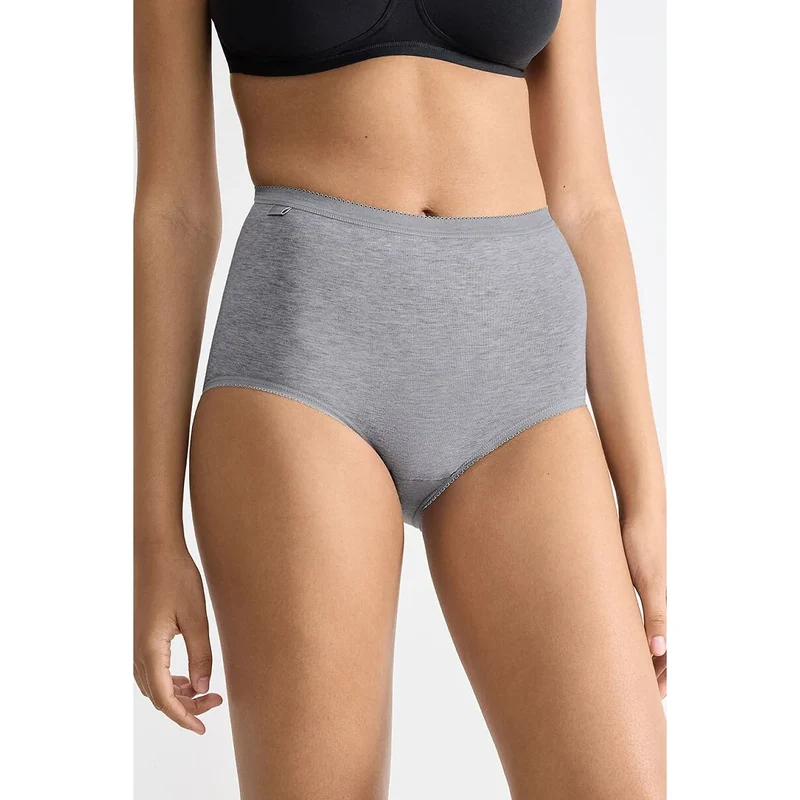 culottes coton taille haute invisibles confort durable lot 4 femmes Sloggi