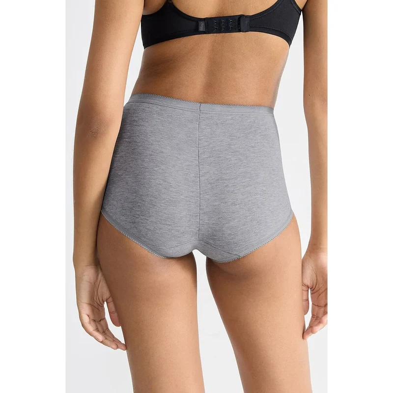 culottes coton taille haute invisibles confort durable lot 4 femmes Sloggi